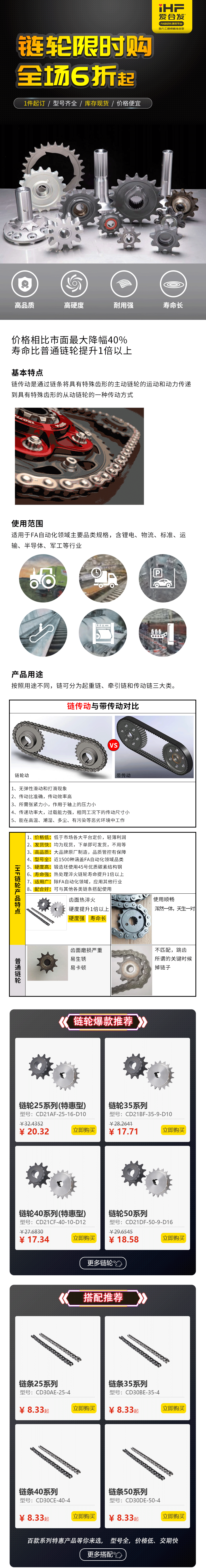 特惠現(xiàn)貨：愛合發(fā)鏈輪鏈條省錢耐用！